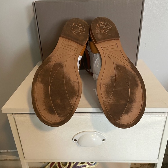 Franco Sarto Women's Brown Strappy Sandals - Picture 4 of 5